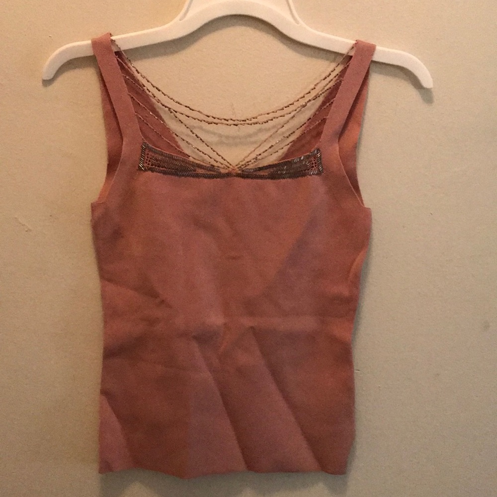 Beautiful beaded blush blouse